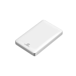 O1 White external hard drive enclosure transparent